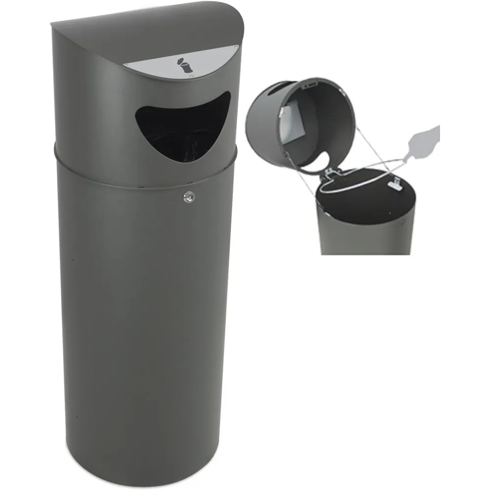 Corbeille verrouillable 75L avec support Corbeille verrouillable 75L avec support