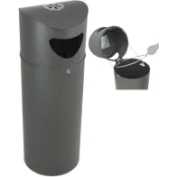 Corbeille urbaine Oslo 75L sécurisée