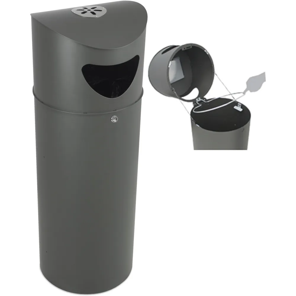 Corbeille urbaine Oslo 75L sécurisée