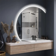 Miroir LED rond design élégant moderne