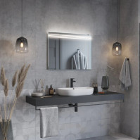 miroir LED en haut