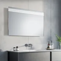 miroir rectangulaire avec LED