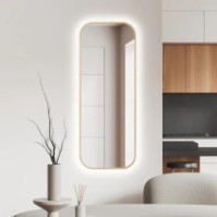Miroir moderne cadre fin lumineux