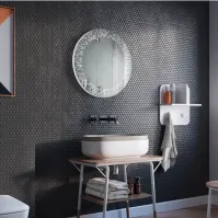 Miroir sur mesure pendule lumineux