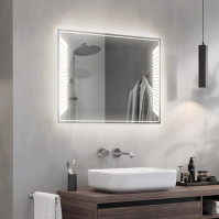 Miroir rectangulaire décor touche de piano