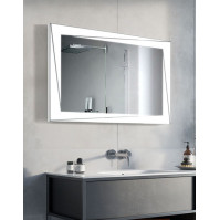 Miroir rectangulaire larges bandes LED