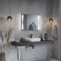 miroir nœud papillon lumineux rectangulaire avec led