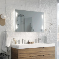 Miroir à décor Rectangulaire Sur Mesure LED