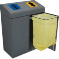 Poubelle tri 95L double ouverture