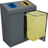 Poubelle tri 95L double ouverture