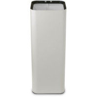 Poubelle blanche design 60 litres avec pictogramme magnétique pour déchets