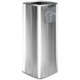 Poubelle design 60 litres inox brillant avec pictogramme magnétique