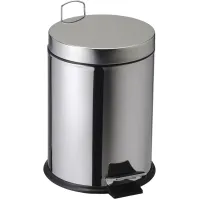 Petite poubelle à pédale inox 5 litres