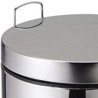 Petite poubelle à pédale inox 5 litres