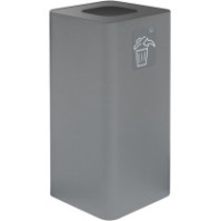 Poubelle design 100 litres gris avec symbole tous déchets magnétique