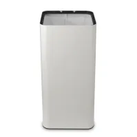 Poubelle design blanche 100 litres avec pictogrammes magnétiques