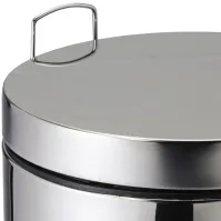 Petite poubelle à pédale inox 14 litres