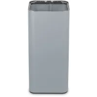 Cendrier extérieur couvert gris élégant et fonctionnel 65 cm.