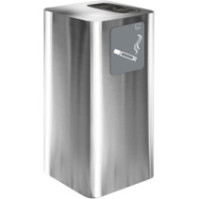 Cendrier extérieur inox élégant avec bac à sable intégré