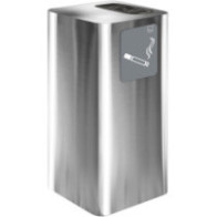 Cendrier extérieur inox élégant avec bac à sable intégré