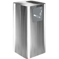 Cendrier extérieur inox élégant avec bac à sable intégré