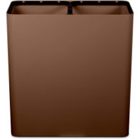 Poubelle tri sélectif 100 litres couleur Corten avec pictogrammes magnétiques