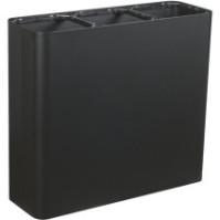 Poubelle tri sélectif 3 flux 60 litres noir avec pictogrammes