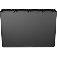 Poubelle de tri sélectif 4 flux 60 litres avec pictogrammes aimantés