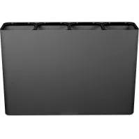 Poubelle de tri sélectif 4 flux 60 litres avec pictogrammes aimantés