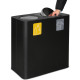 Poubelle tri sélectif 2 flux 100 litres noir avec couvercle basculant