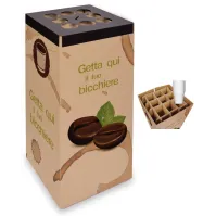 Collecteur de gobelets en carton 38x80 cm pour recyclage