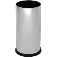 Porte parapluies inox brillant 24x24x49 cm avec bac imperméable