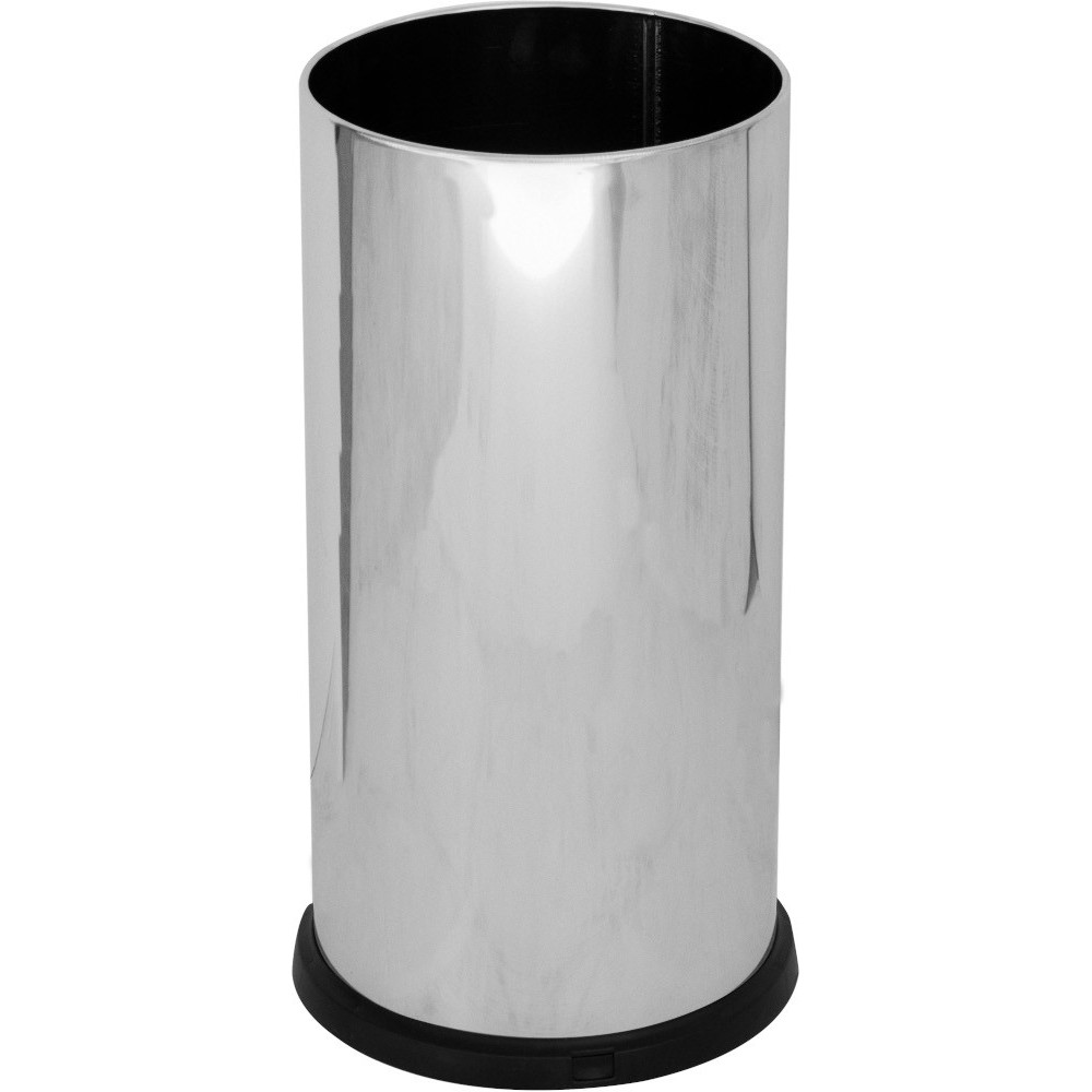 Porte parapluies inox brillant 24x24x49 cm avec bac imperméable