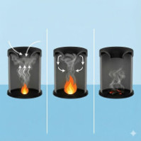 Poubelle antifeu grise 15 litres vue de face bureau sécurisé