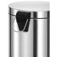 Ensemble de 6 poubelles compactes inox à pédale 3 litres