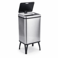 Poubelle cuisine inox pliable 60L avec capteur automatique