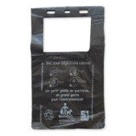 Liasse Animo Concept sacs propreté canine 37x24 cm noir écologique
