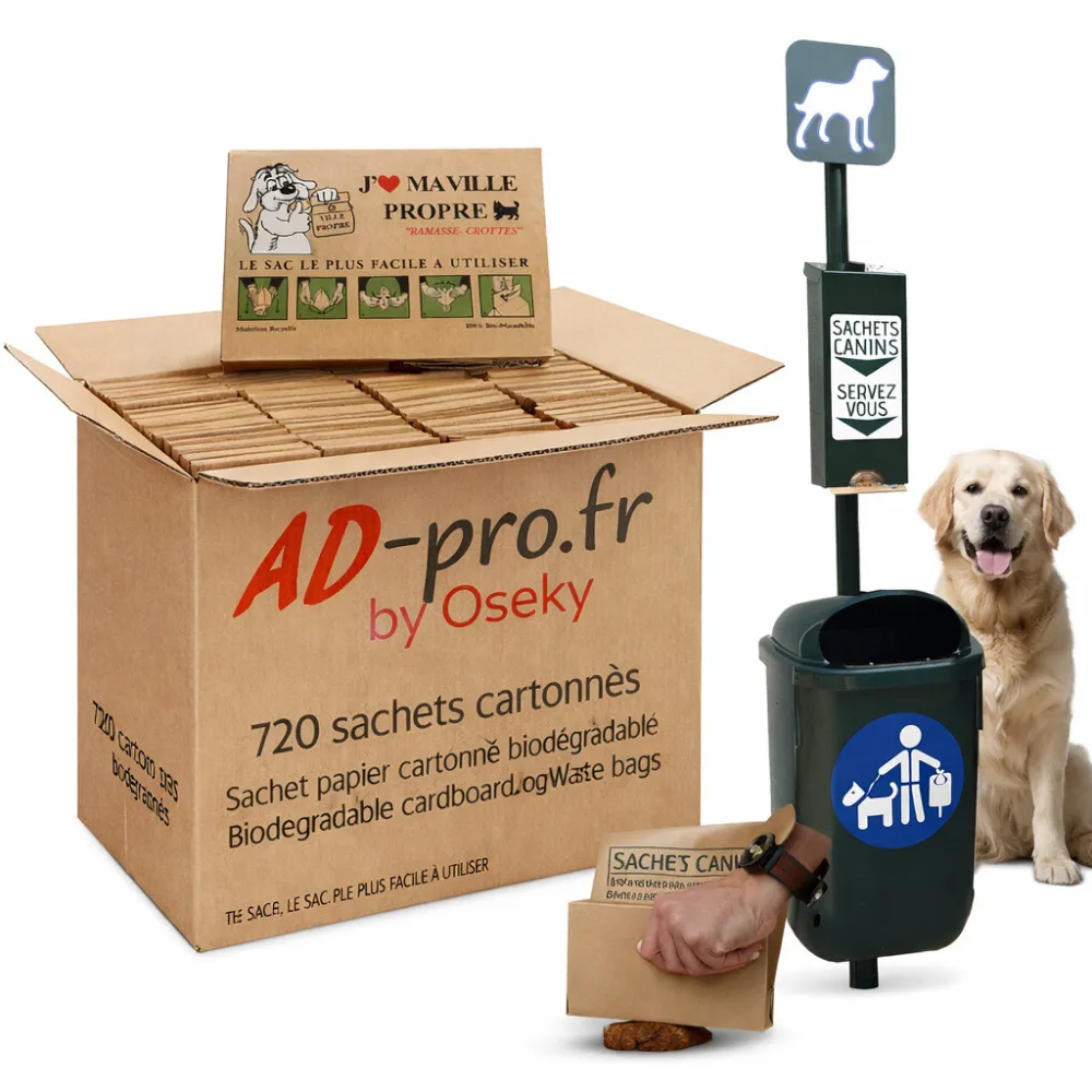 Sachet ramasse crottes biodégradable Animo Concept 11x16 cm