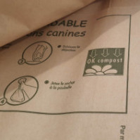 Sachet en papier biodégradable Animo Concept 20x20 cm pour chiens