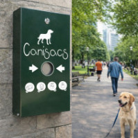 Distributeur Canisacs Animo Concept vert pour sacs canins 500 sachets