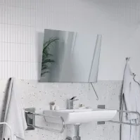 Miroir PMR Ruke inclinable avec poignée inox 3 6 cm