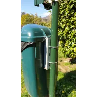 Corbeille canine 50L verte en matériau durable avec kit fixation 60mm