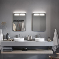 Miroir double led top