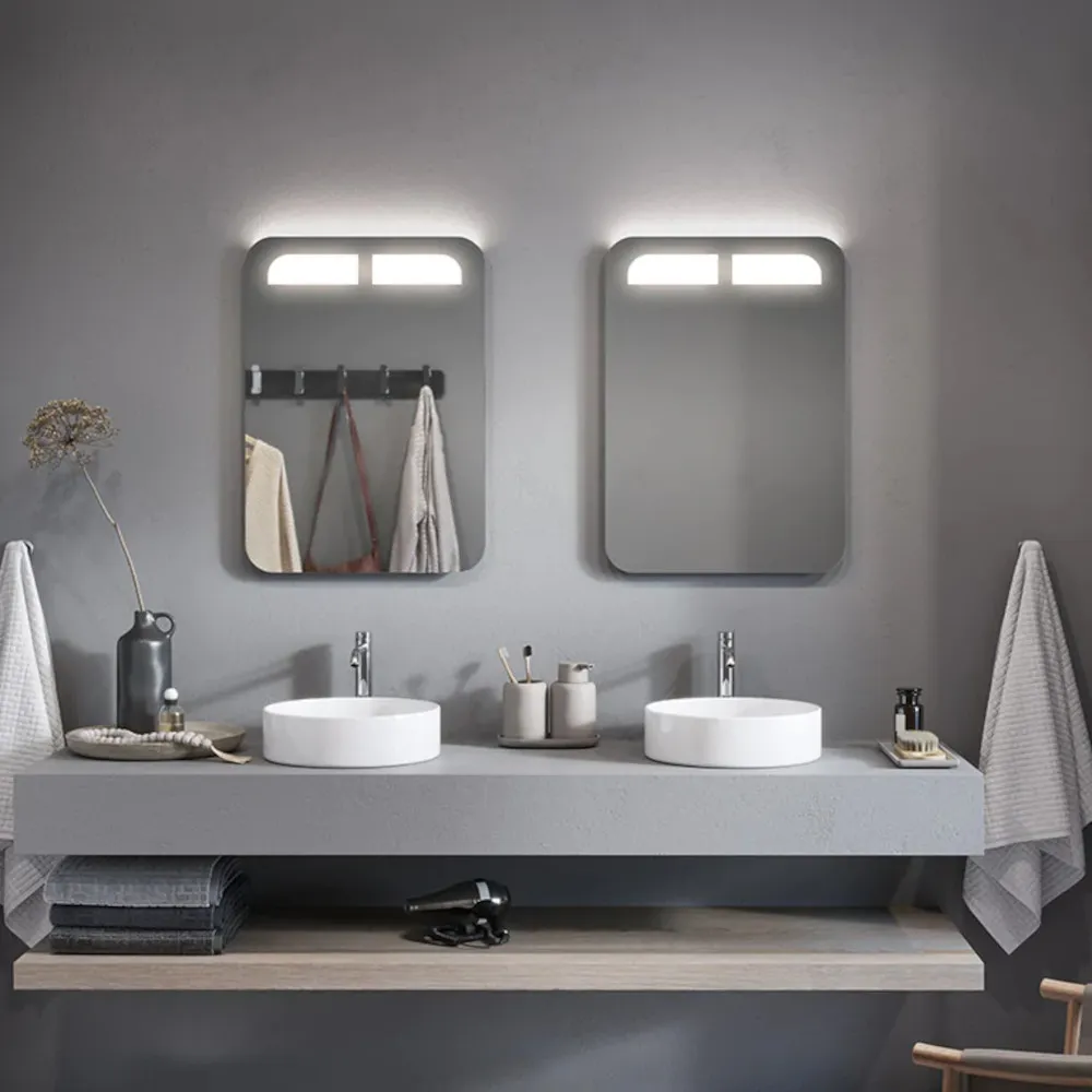 Miroir double led top