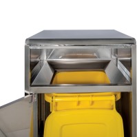 Poubelle self-service fastfood