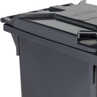 Poubelle plastique à roulette 360 litres noir