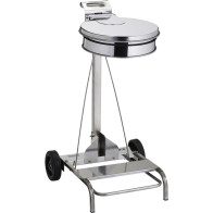Support sacs-poubelles mobile 110 litres inox