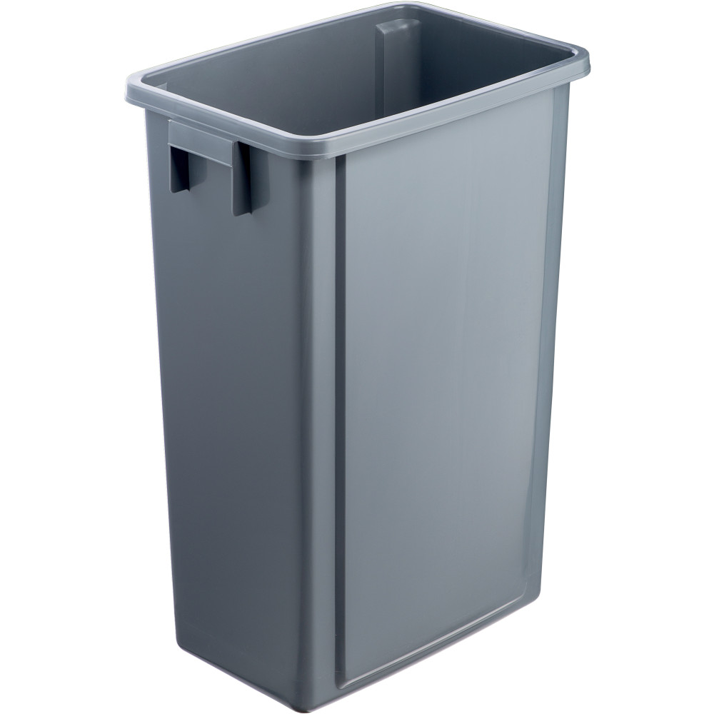 Poubelle - Avec couvercle - Collecteur de déchets - Noir et gris - 60  litres - Cdiscount Au quotidien