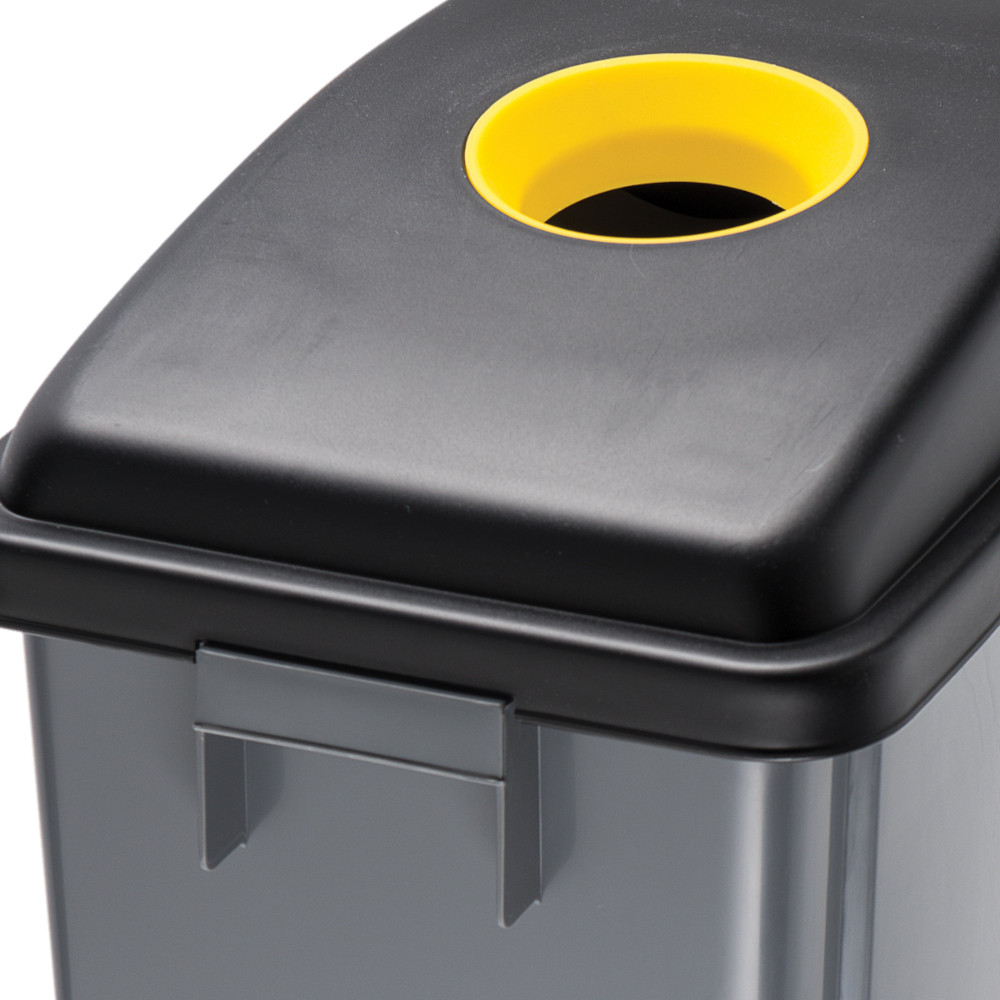 Collecteur Bouteilles 85 L – Poubelle Tri Sélectif Plastique – Avec Poignée Aluminium – Pour Cuisine, Jardin, Camping – Rangement Recyclage