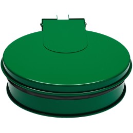 Couronne support sacs a couvercle 100 litres vert